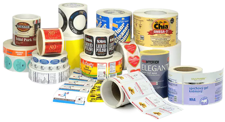 Self-adhesive labels production